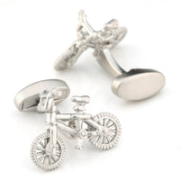 Silver Bicycle Cufflinks Novelty Cufflinks Clinks Australia