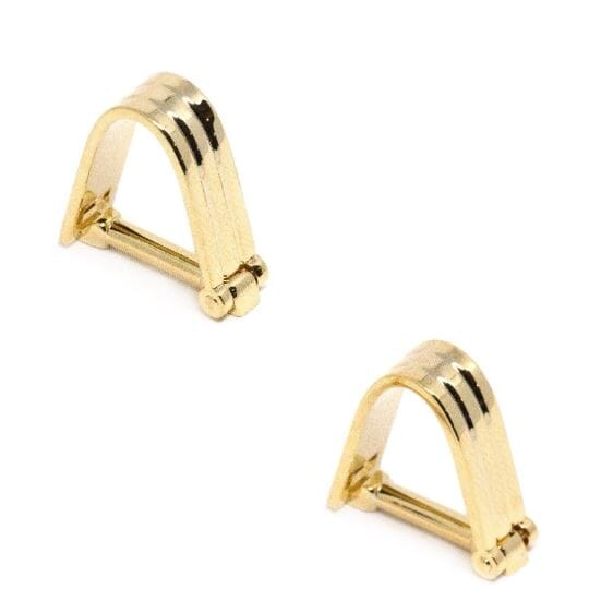 Wrap Around Rose Gold Groove Cufflinks Classic & Modern Cufflinks Clinks Australia 