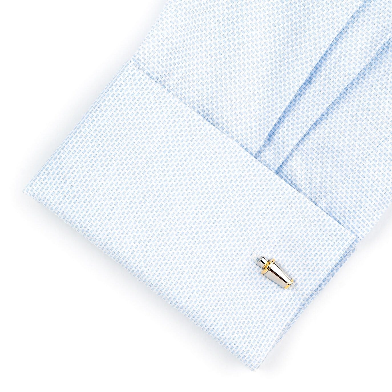 Silver/Gold Cocktail Glass & Shaker Cufflinks Novelty Cufflinks Clinks Australia 