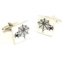 Spider in a Web Cufflinks Novelty Cufflinks Clinks Australia Spider in a Web Cufflinks