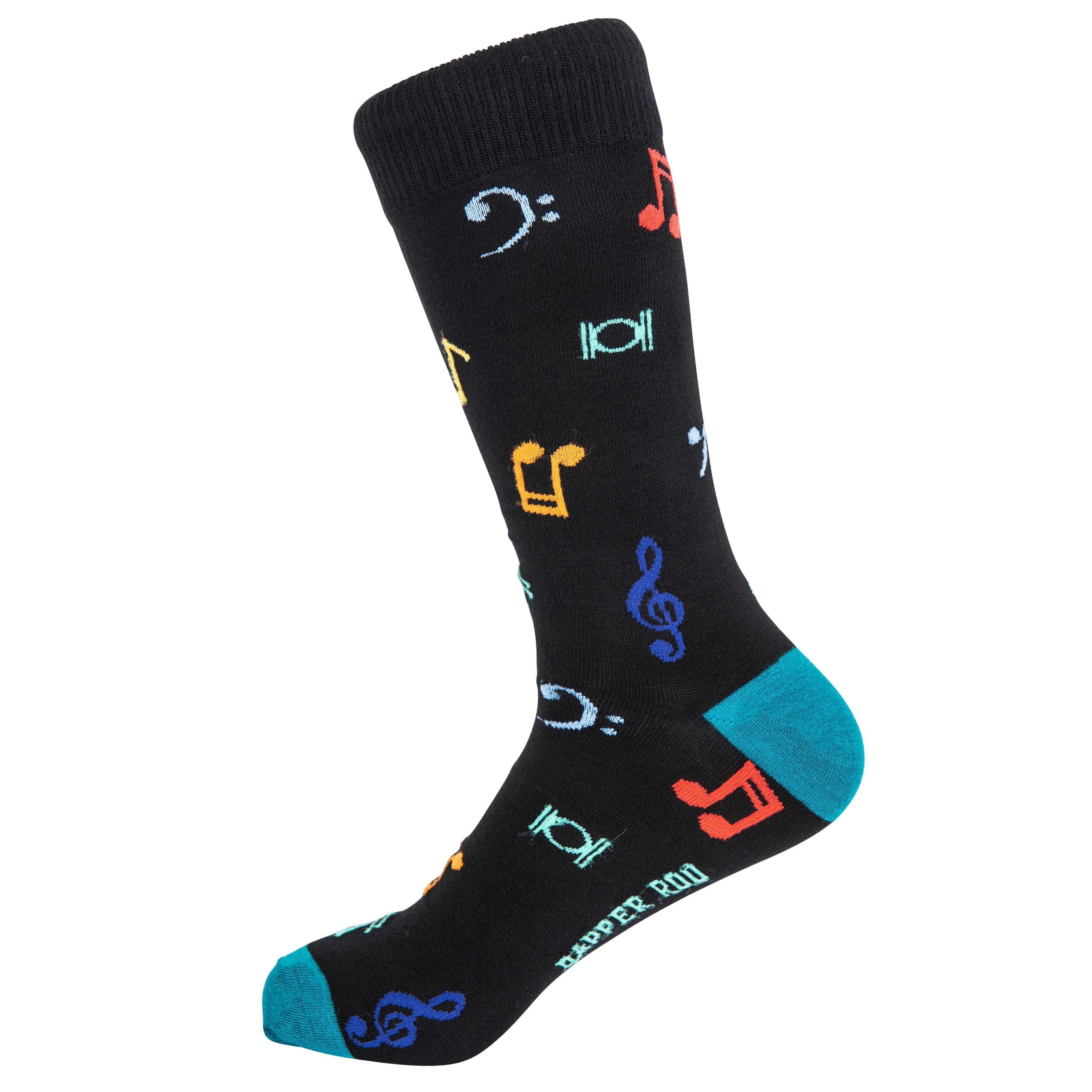 Soul Song Music Notes Bamboo Socks by Dapper Roo Socks Dapper Roo 