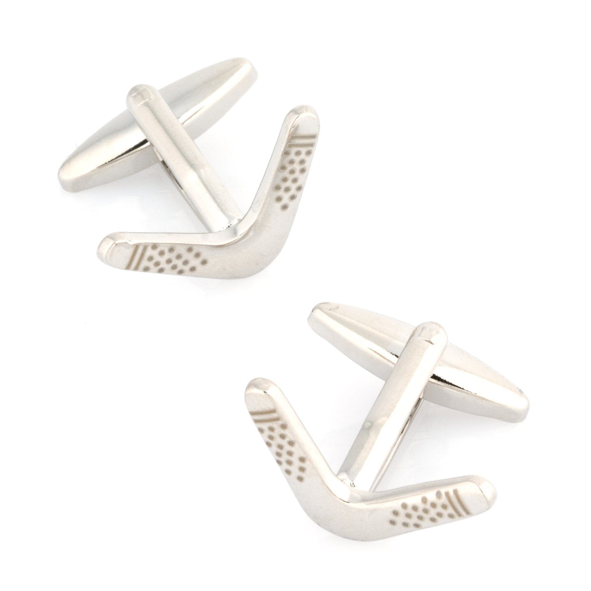 Australian Boomerang Silver Cufflinks Novelty Cufflinks Clinks Australia Australian Boomerang Cufflinks 