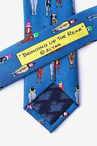 Bringing Up the Rear Blue Skinny Tie Ties Clinks