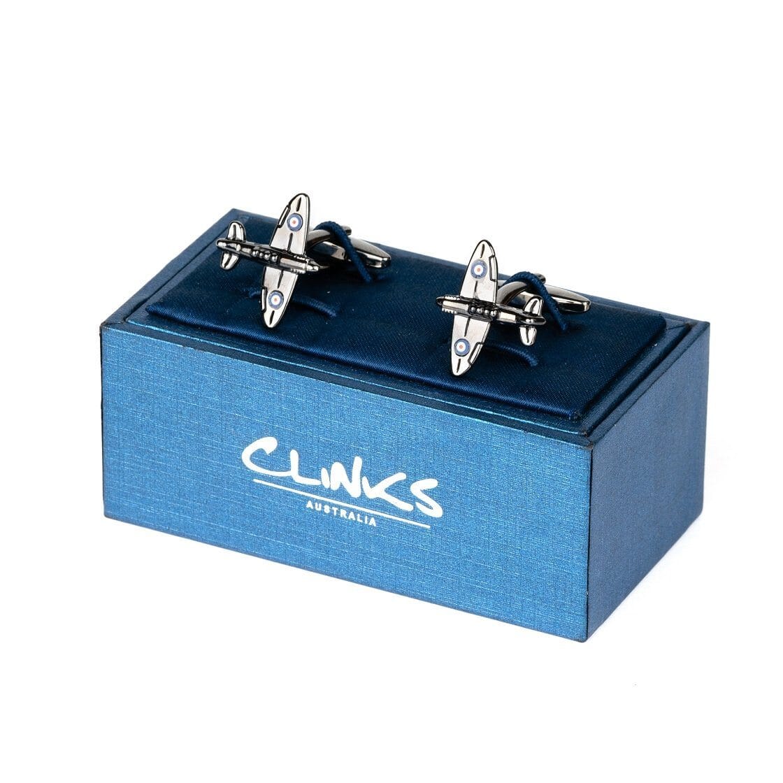 Spitfire Airplane Gunmetal Cufflinks Novelty Cufflinks Clinks Australia 
