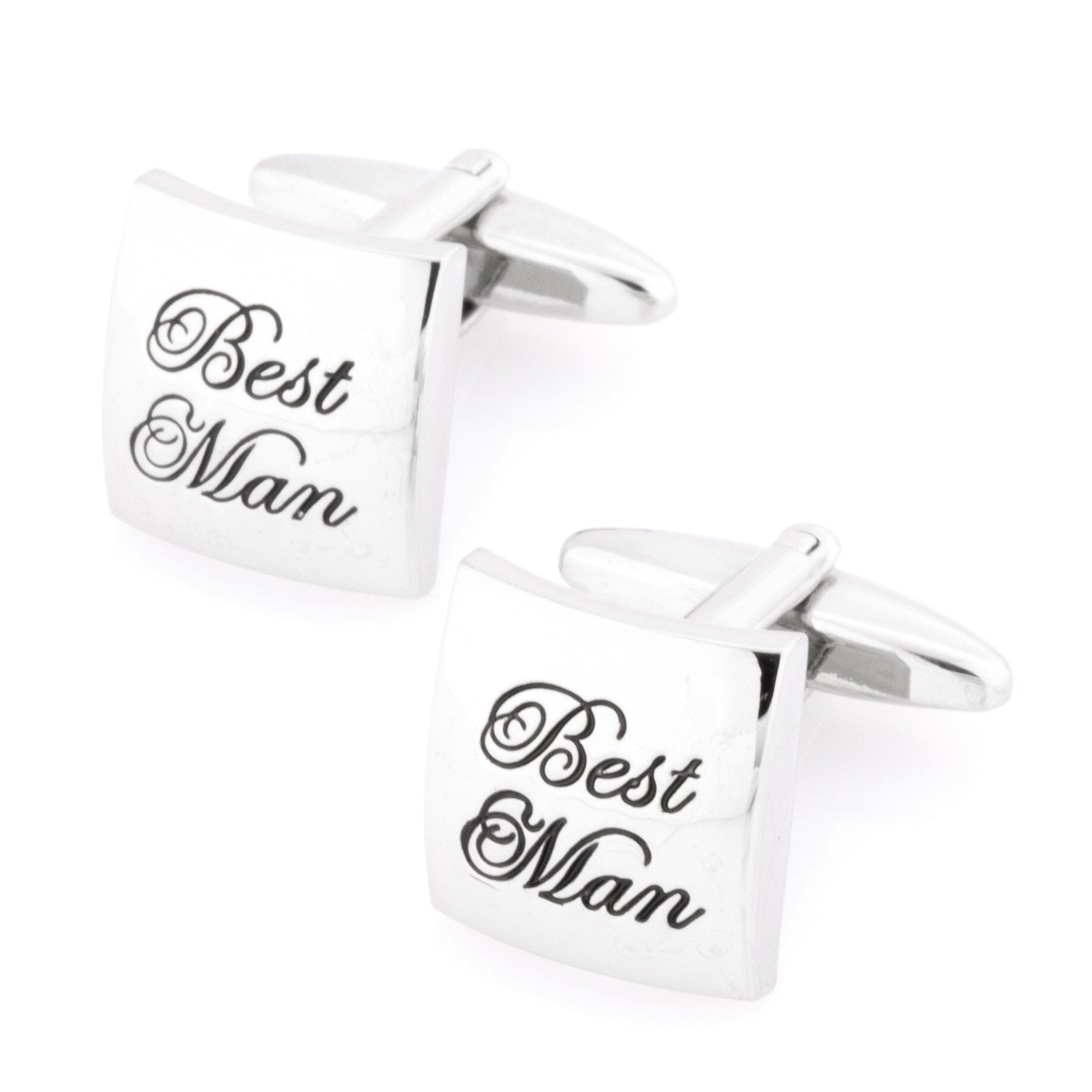 Best Man Curved Silver Wedding Cufflinks Wedding Cufflinks Clinks Australia Best Man Curved Silver Cufflinks 