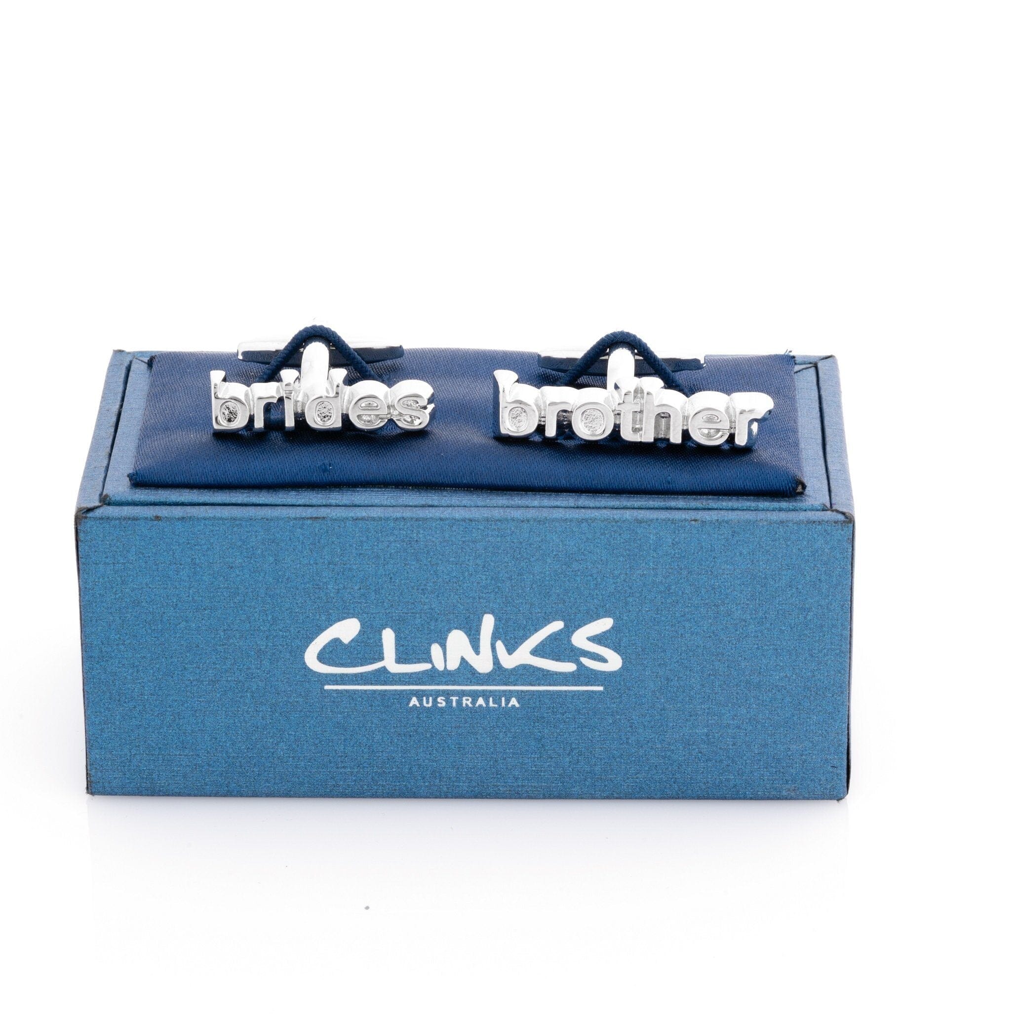Brides Brother cut-out style Wedding cufflinks Wedding Cufflinks Clinks Australia 
