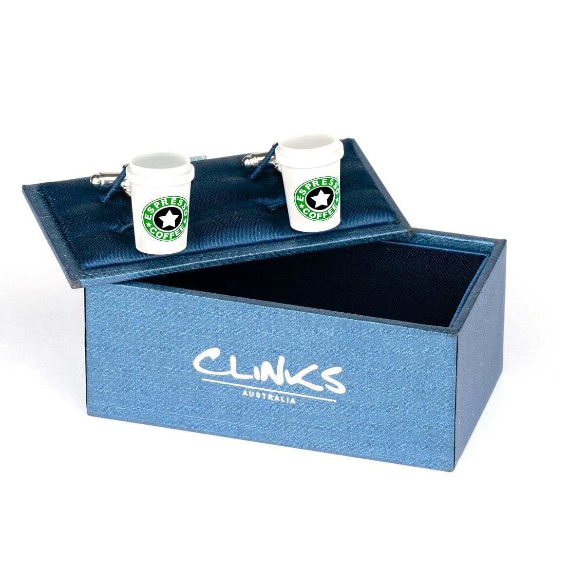 Coffee Cup Cufflinks Novelty Cufflinks Clinks Australia 