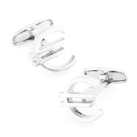 Euro Sign Cufflinks Novelty Cufflinks Clinks Australia Euro Sign Cufflinks