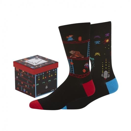 Retro Arcade 2pk Sock with Gift Box Socks Bamboozld Default 