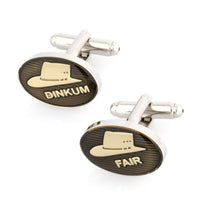 Australian Fair Dinkum Akubra Hat Cufflinks Novelty Cufflinks Clinks Australia