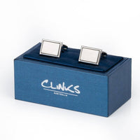 Plain Engravable Rectangle Cufflinks Classic & Modern Cufflinks Clinks Australia