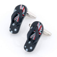 Australian Flag "Aussie" Thong Cufflinks Novelty Cufflinks Clinks Australia