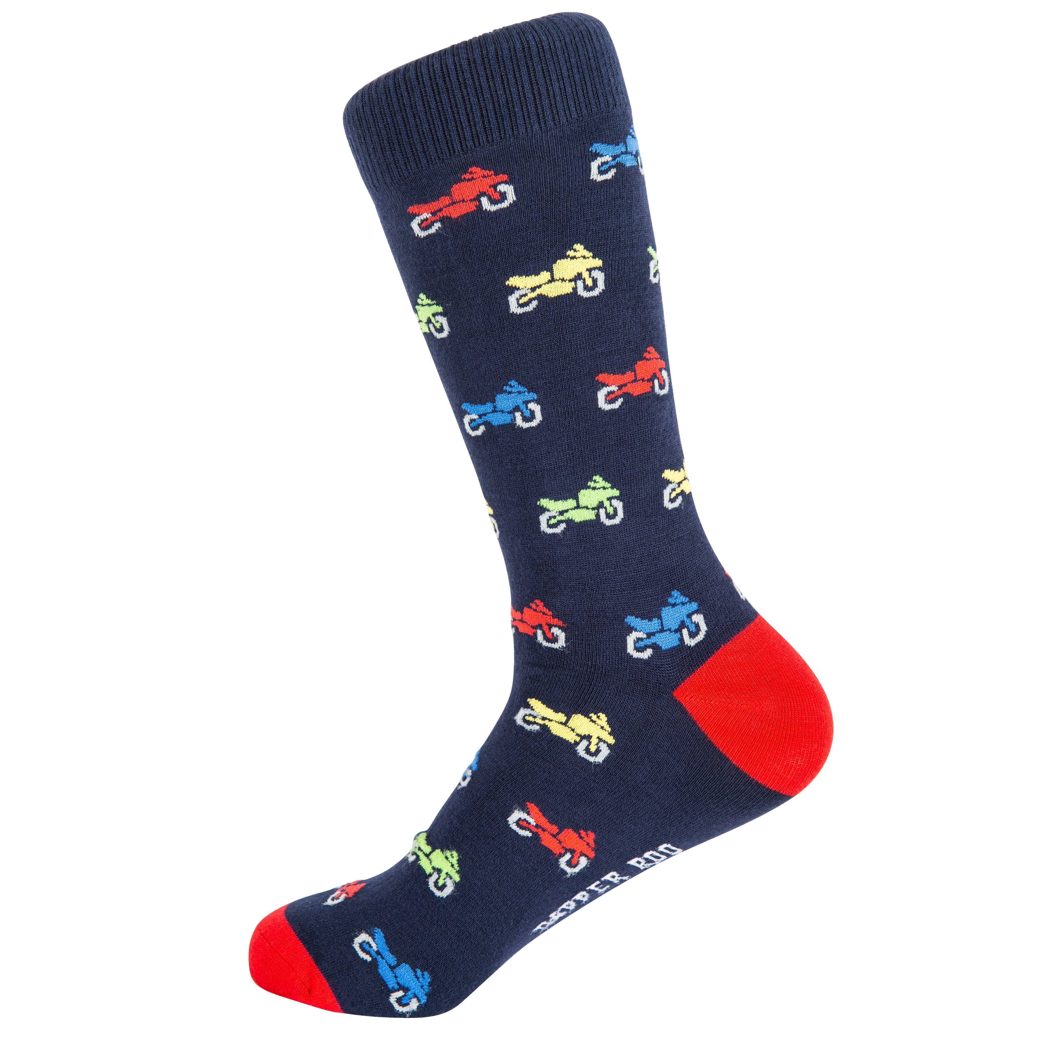 Racer Sports Motorcycle Bamboo Socks by Dapper Roo Socks Dapper Roo 