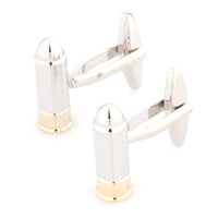 Silver/Gold Bullet Cufflinks Novelty Cufflinks Clinks Australia