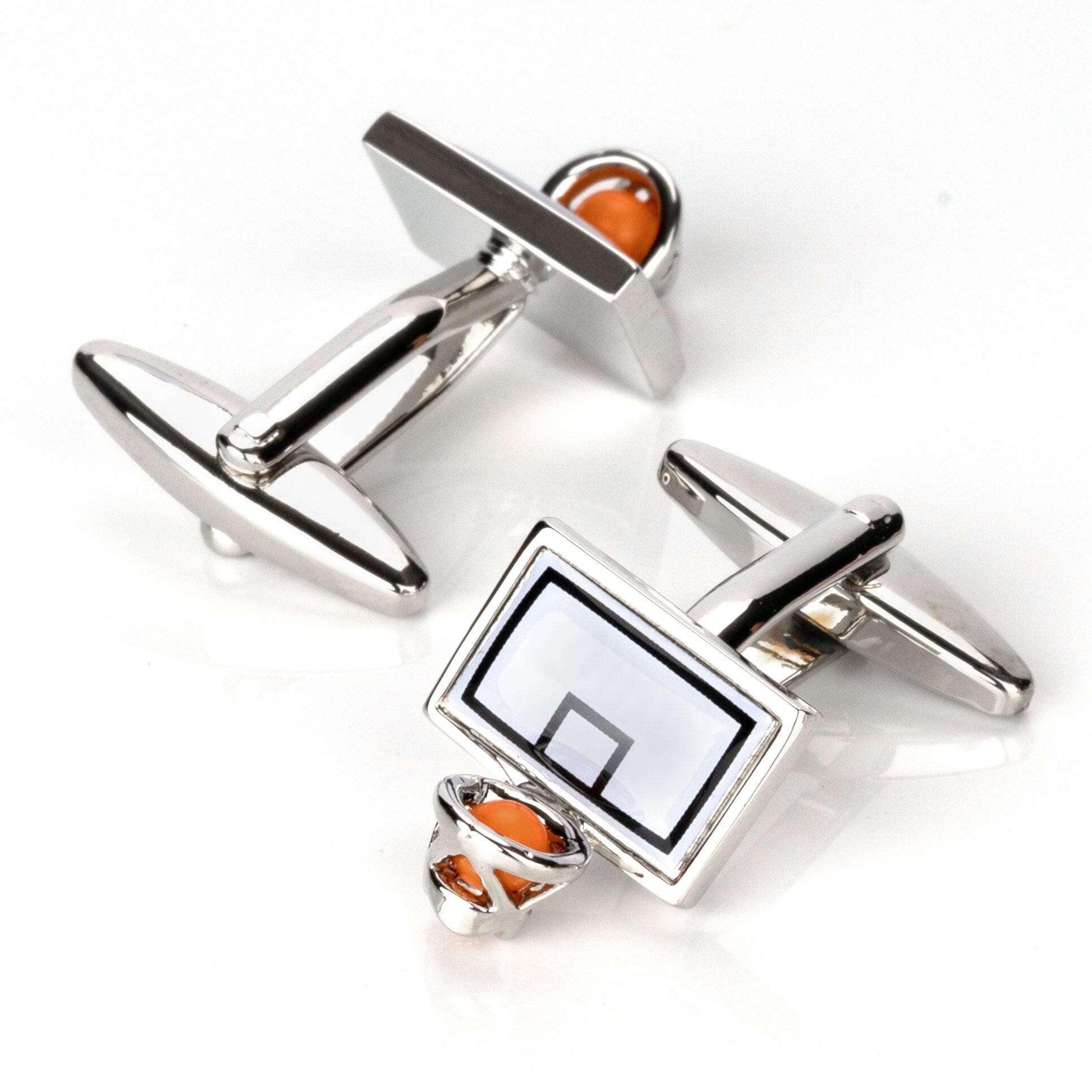 Basketball Backboard and Ring Cufflinks Novelty Cufflinks Clinks Australia 