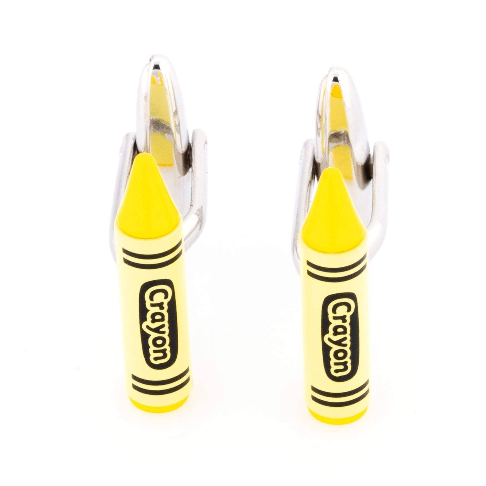 Yellow Crayon Cufflinks Novelty Cufflinks Clinks Australia 