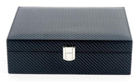 Carbon Fibre Cufflink Watch Box Storage Boxes Clinks