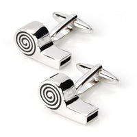 Working Referee Whistle Cufflinks Novelty Cufflinks Clinks Australia