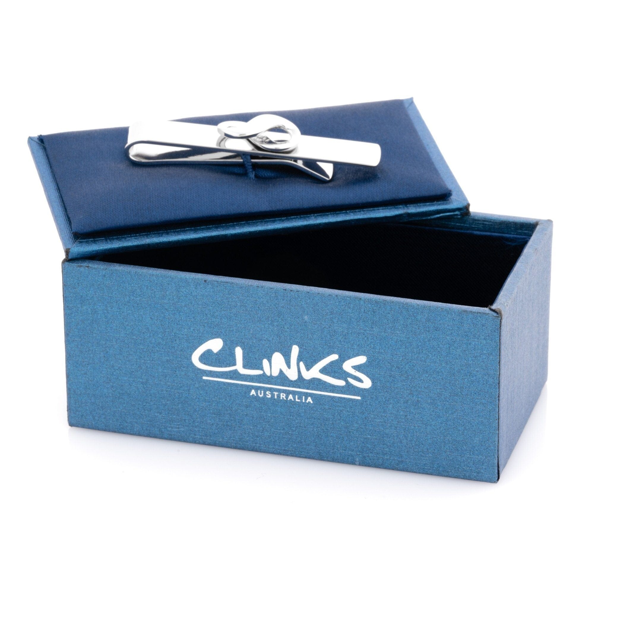 Silver Infinity Tie Bar Tie Clips Clinks 