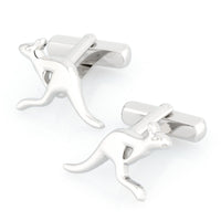 Australian Silver Kangaroo Cufflinks Silver Cufflinks Clinks Australia