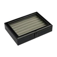 36 Pair Bonded Leather Black Cufflink Box Cufflink Boxes Clinks Australia