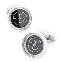 Round Maze Cufflinks Novelty Cufflinks Clinks Australia Round Maze Cufflinks