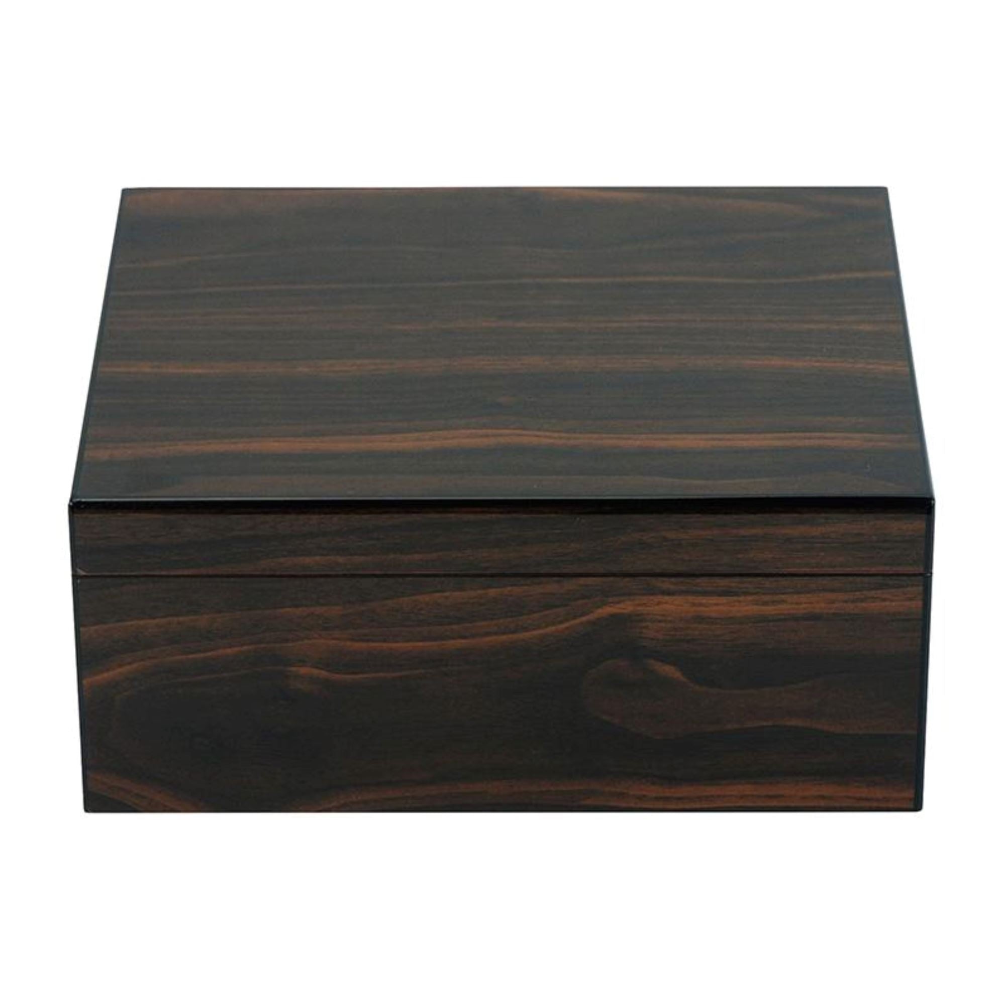 25 CT Walnut Cigar Humidor Mahogany Lining Box for Cigars Cigar Boxes Clinks 