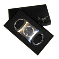 Angelo 64 Ring 2 Finger Silver Colour Cutter Boxed Cigar Boxes Clinks Australia