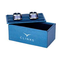 Midnight Blue Cateye Cufflinks Classic & Modern Cufflinks Clinks Australia