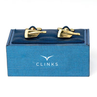 Gold Paddle Oar Cufflinks Novelty Cufflinks Clinks Australia