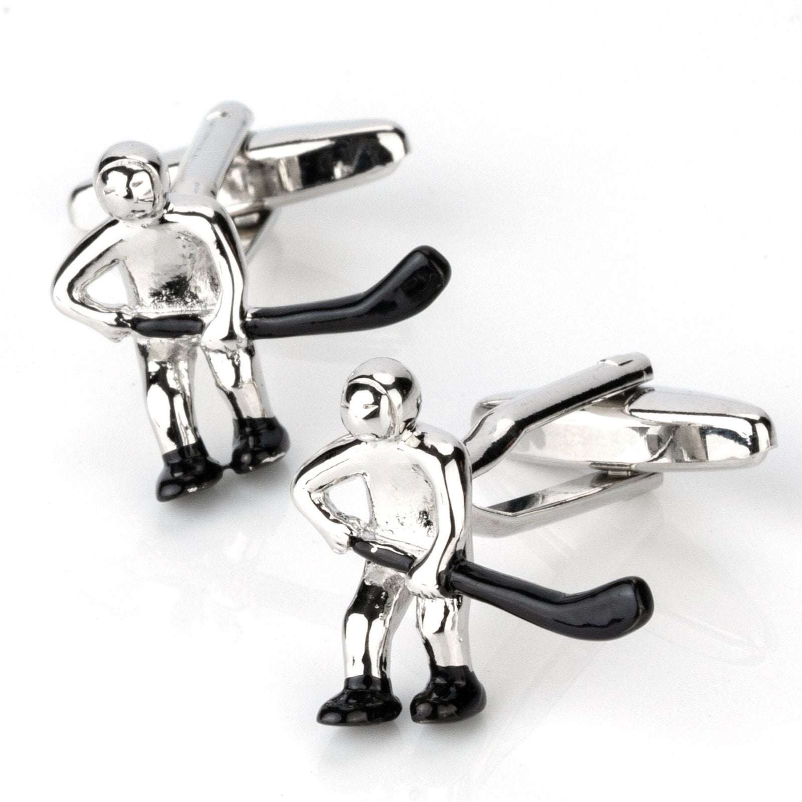 Ice Hockey Player Cufflinks Novelty Cufflinks Clinks Australia Ice Hockey Player Cufflinks 