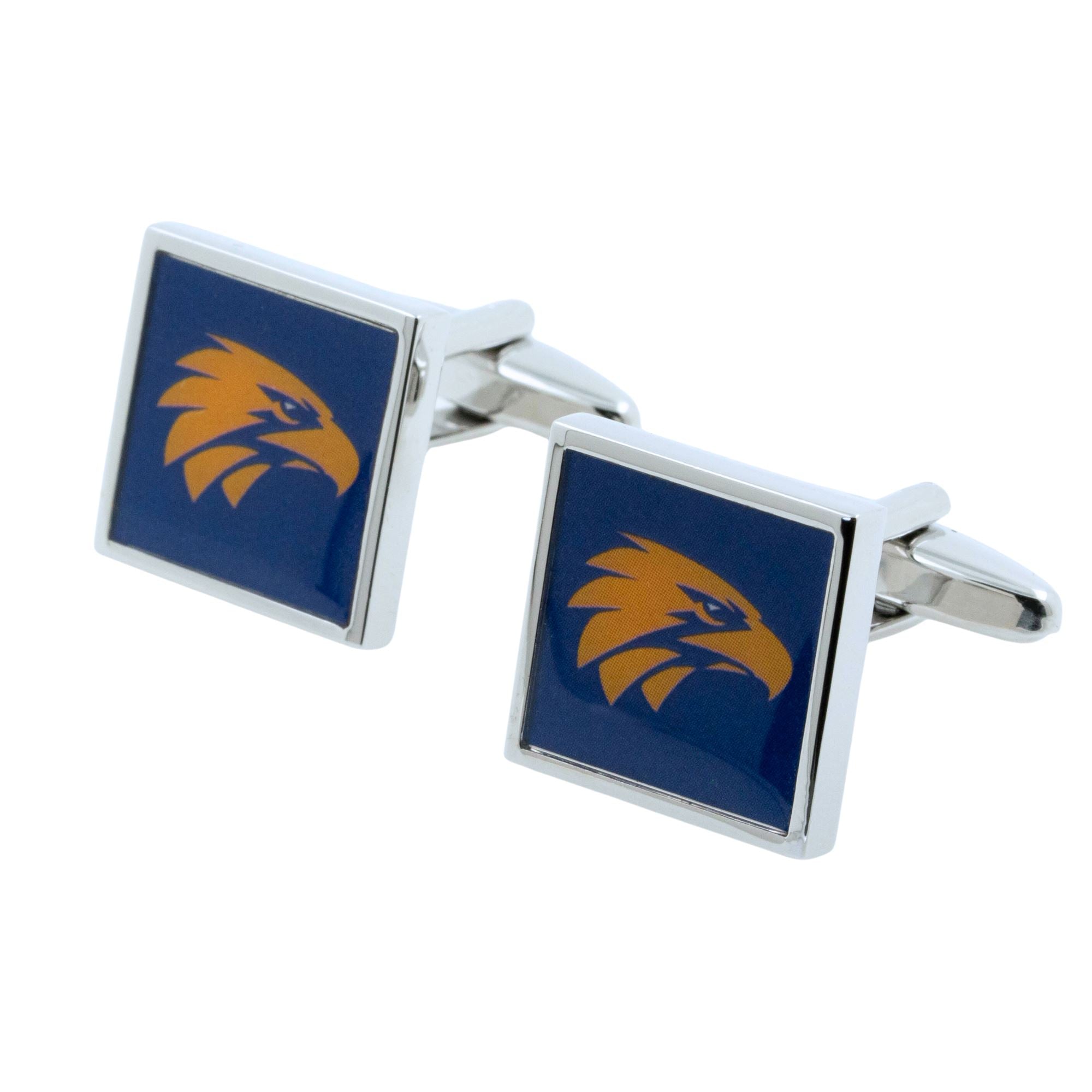 Colour West Coast Eagles AFL Cufflinks Novelty Cufflinks AFL Colour West Coast Eagles AFL Cufflinks 