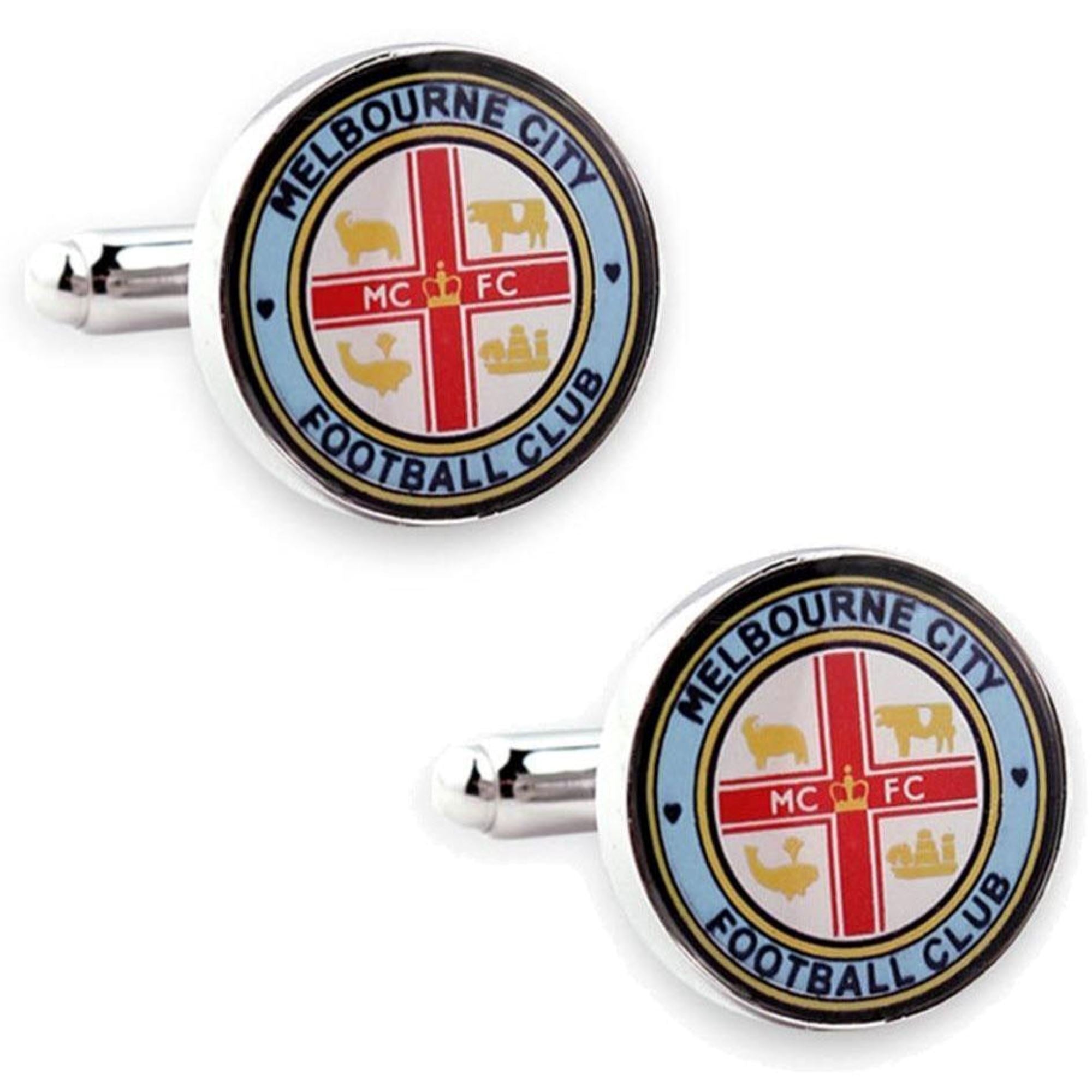 Melbourne City FC A-League Football Cufflinks Novelty Cufflinks A-League Melbourne City FC A-League Football Cufflinks 