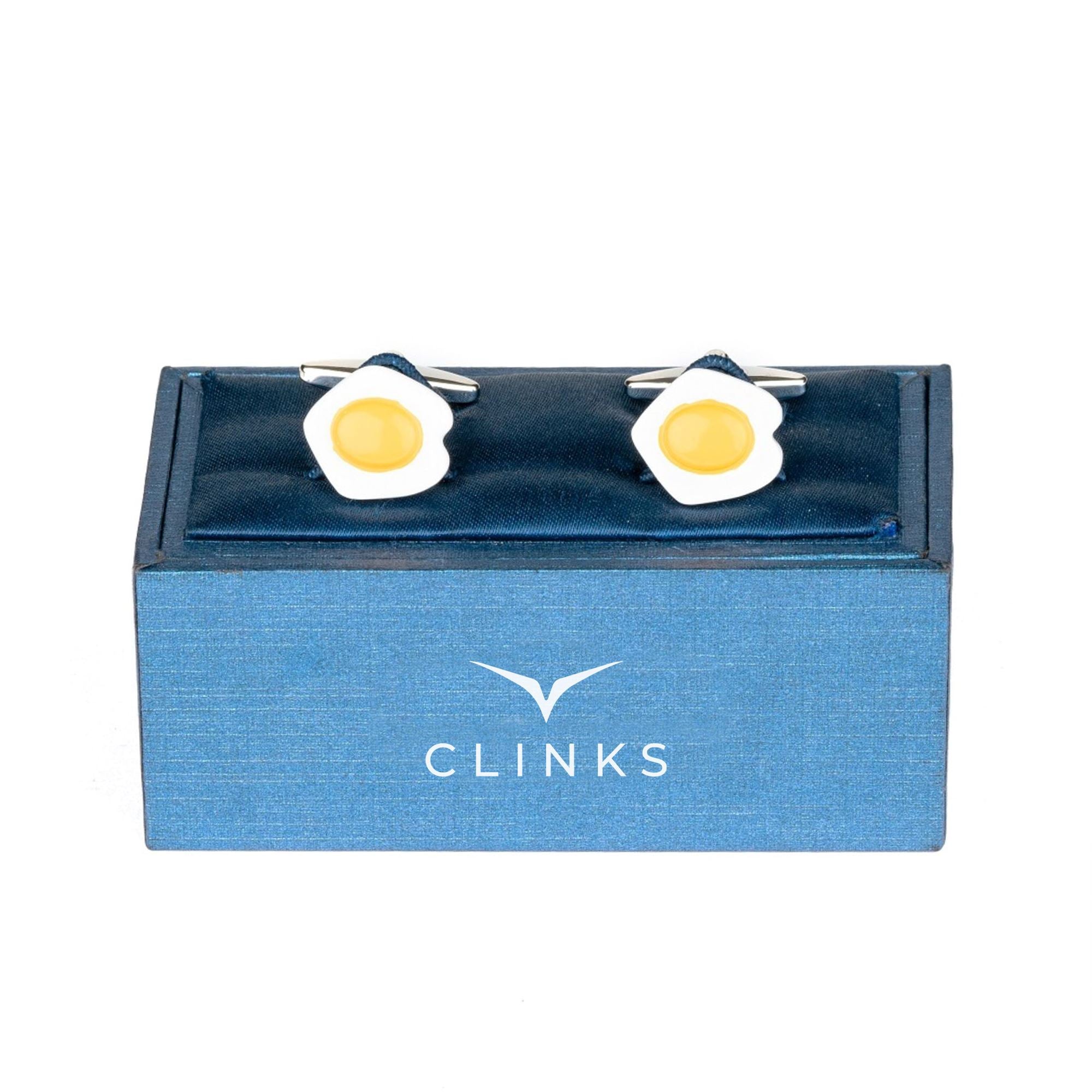 Fried Egg Cufflinks Novelty Cufflinks Clinks Australia 