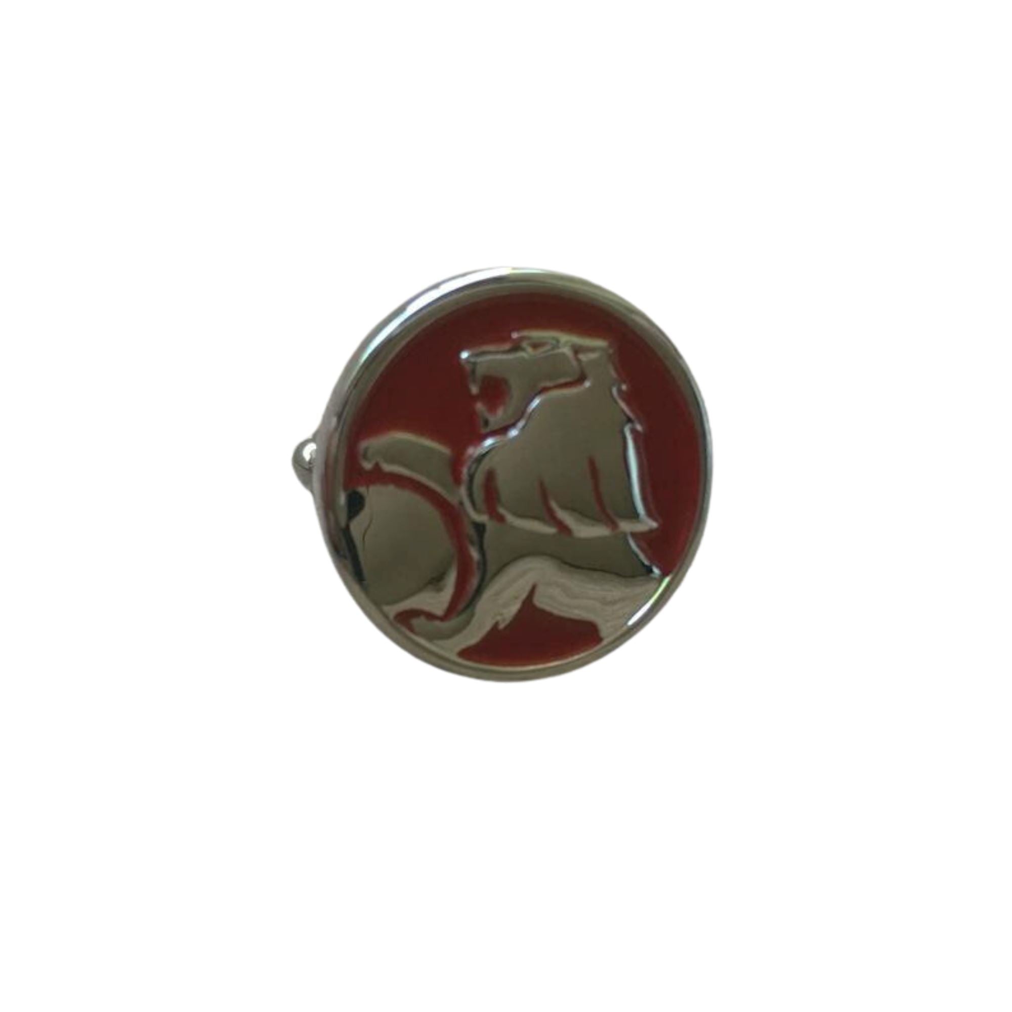 Holden Red Enamel and Silver Cufflinks Novelty Cufflinks Clinks Australia 