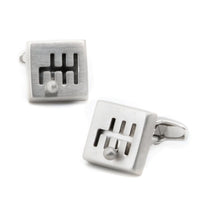 Moving Silver Gear Shift Cufflinks Novelty Cufflinks Clinks Australia