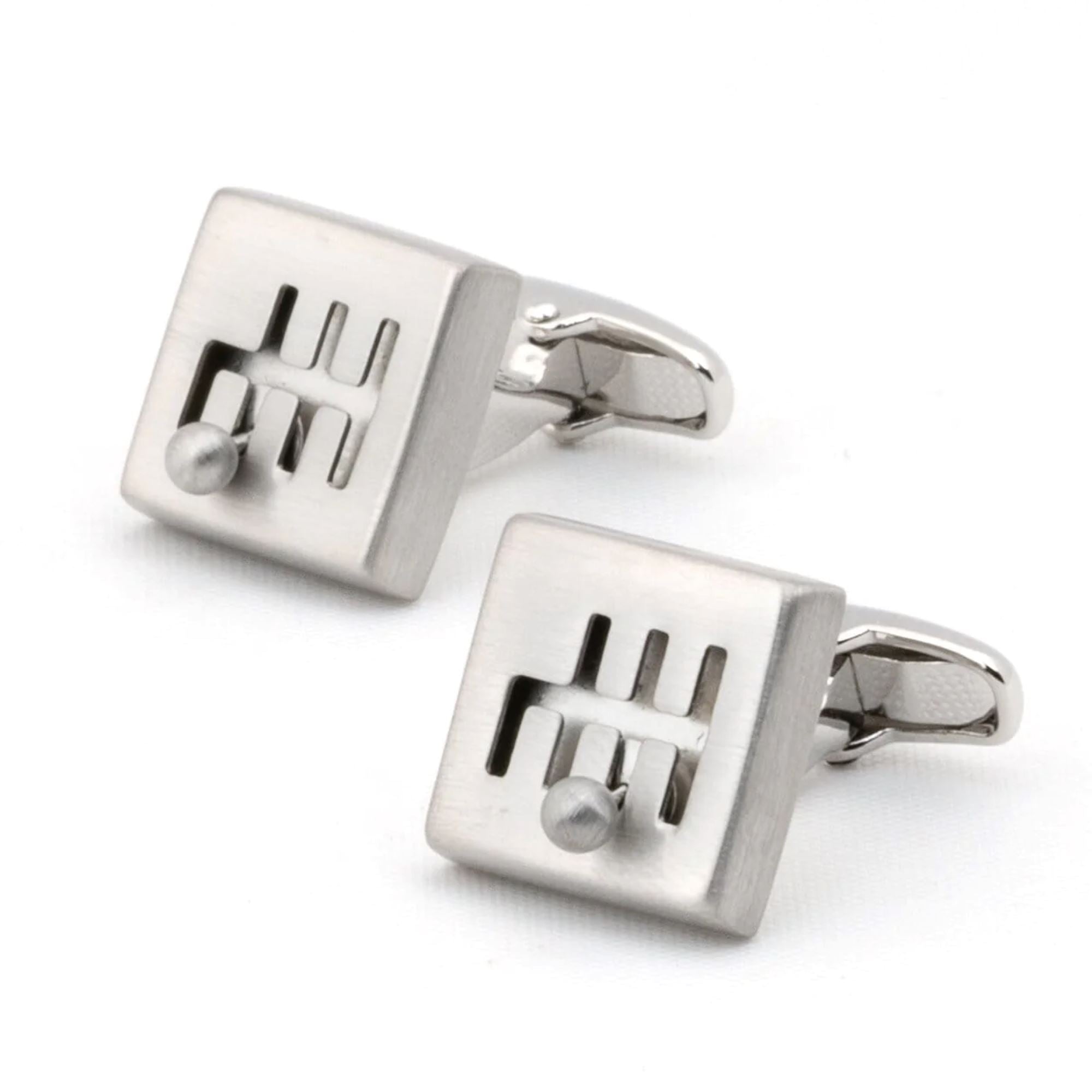 Moving Silver Gear Shift Cufflinks Novelty Cufflinks Clinks Australia 
