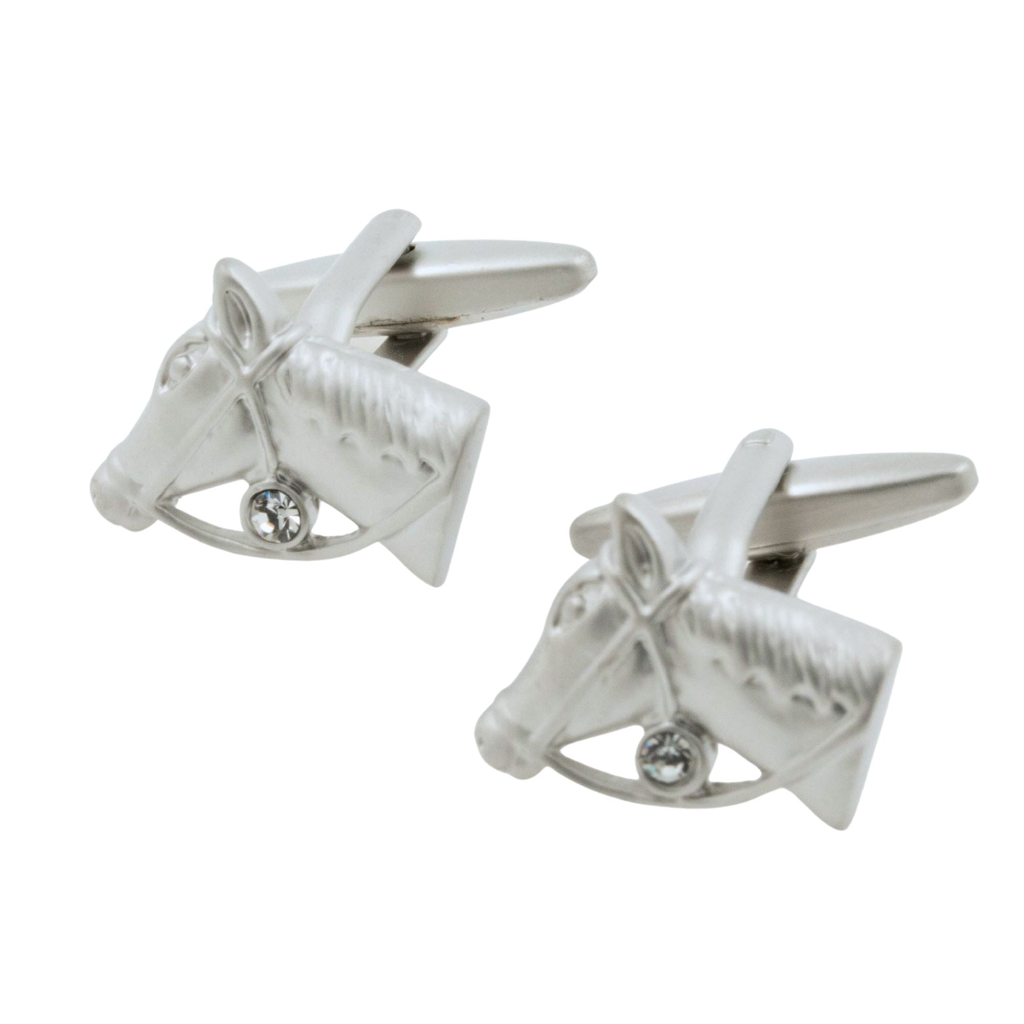 Horse Head Silver Cufflinks Novelty Cufflinks Clinks Australia Horse Head Silver Cufflinks 