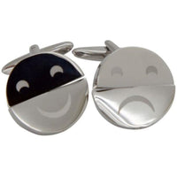 Happy Sad Face Twist Cufflinks Novelty Cufflinks Clinks Australia