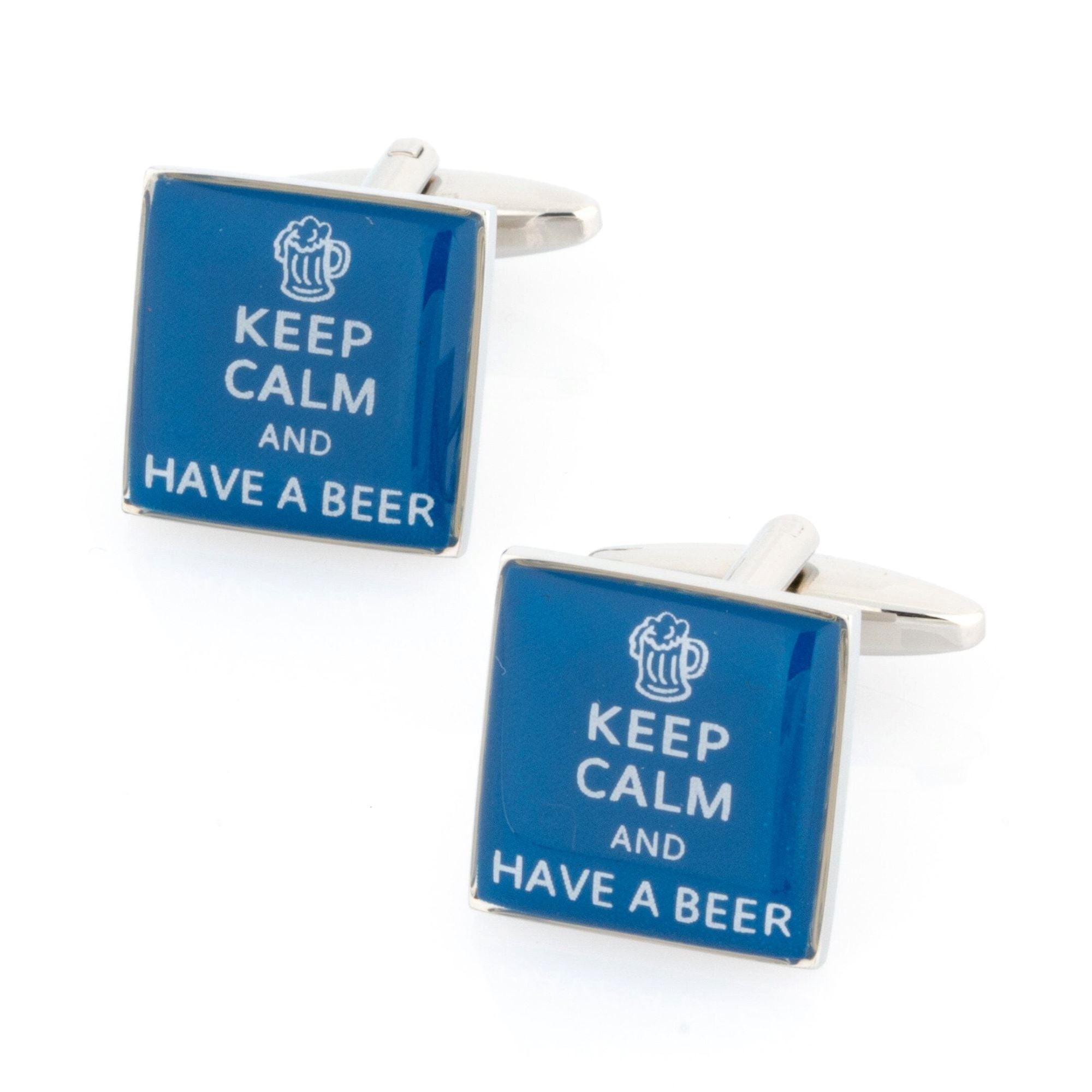 Keep Calm and Have a Beer Cufflinks Novelty Cufflinks Clinks Australia 