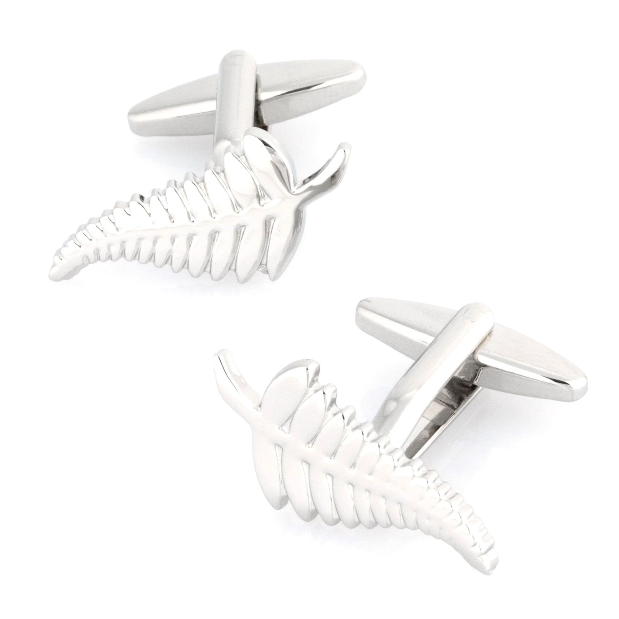 New Zealand Silver Fern Cufflinks Novelty Cufflinks Clinks Australia New Zealand Silver Fern Cufflinks 