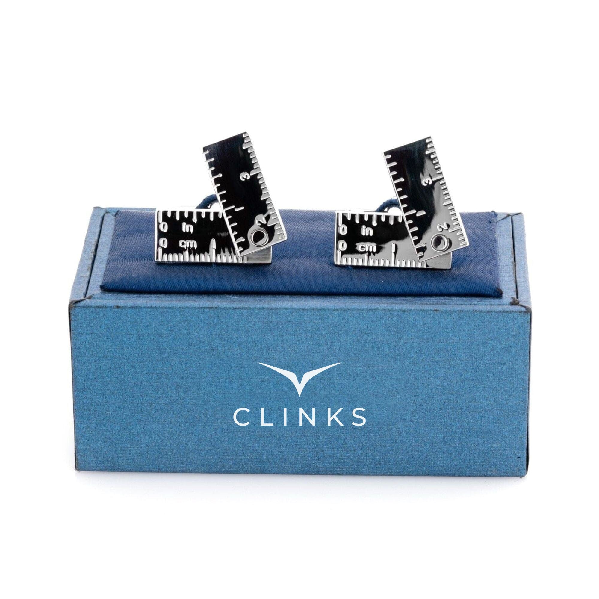 Flip Out Rulers Silver Cufflinks Novelty Cufflinks Clinks Australia 