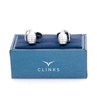 Grenade Silver Cufflinks Silver Cufflinks Clinks Australia