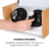 BLAQ Watch Winder Box 4 Watches in Aluminum & Bamboo Watch Winder Boxes Clinks