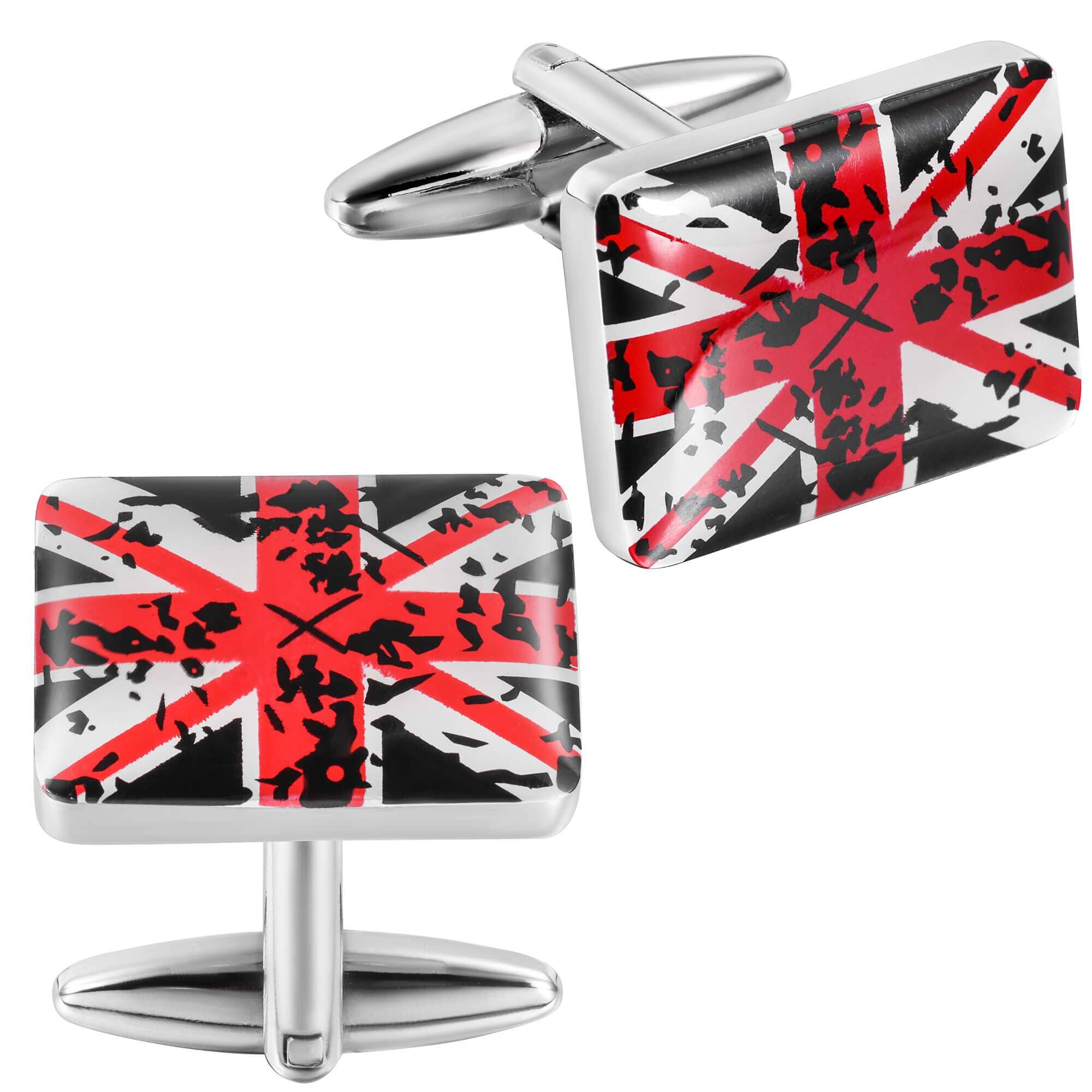 Vintage Distressed UK Union Jack Cufflinks Classic & Modern Cufflinks Clinks Australia 