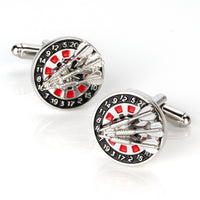 Darts and Board Cufflinks Novelty Cufflinks Clinks Australia