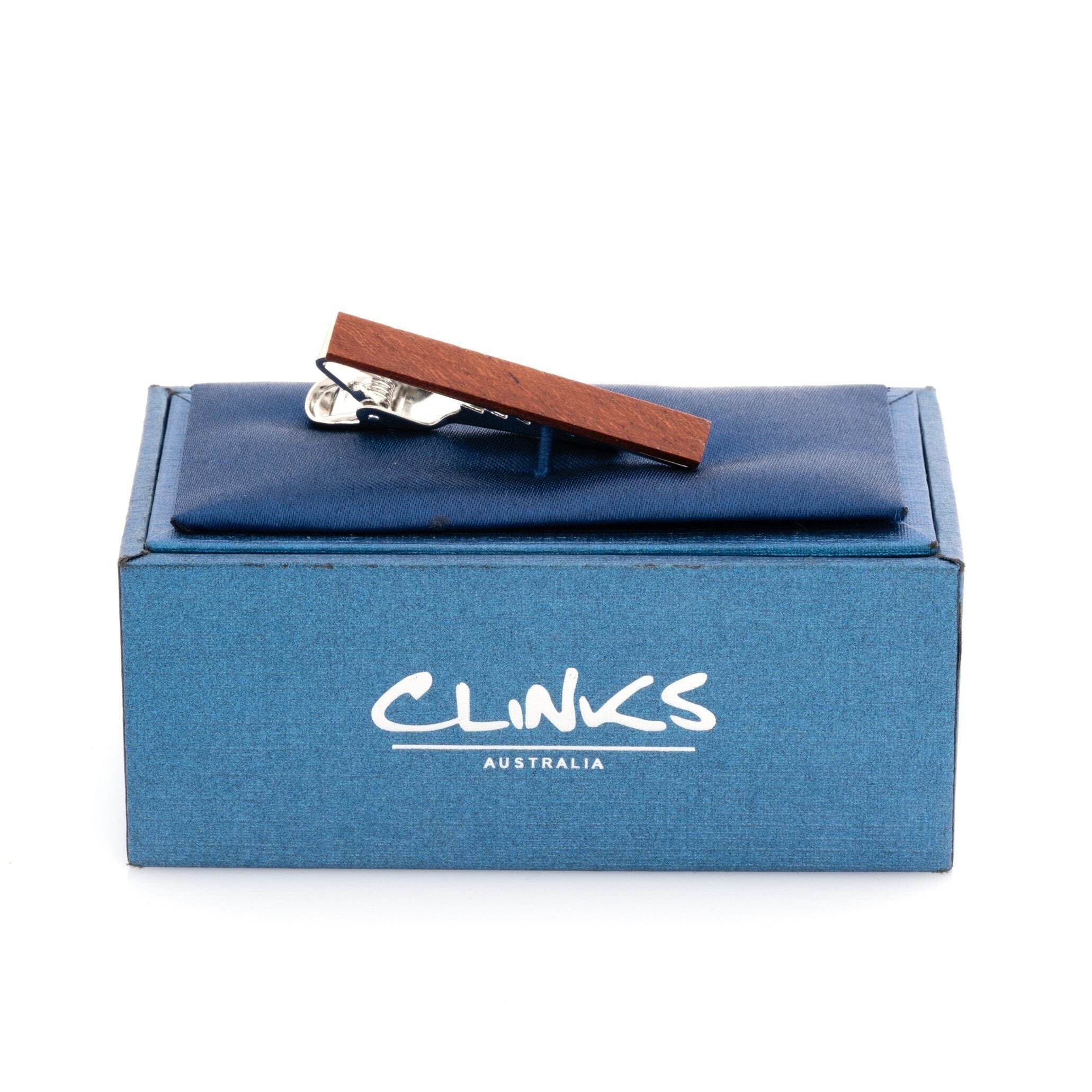 Red Wood Small Tie Clip Tie Clips Clinks Australia 