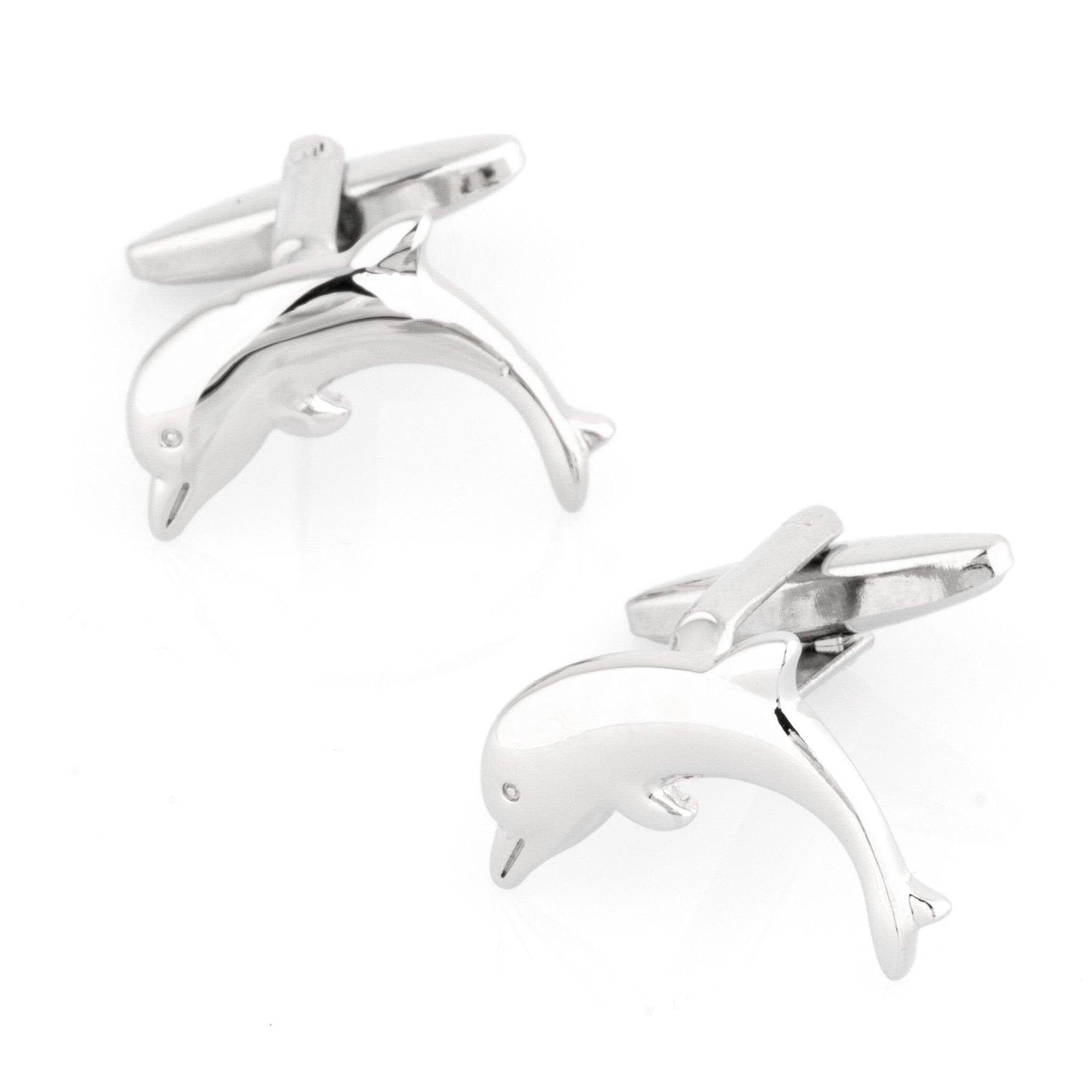 Silver Dolphin Cufflinks Novelty Cufflinks Clinks Australia Silver Dolphin Cufflinks 