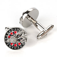 Darts and Board Cufflinks Novelty Cufflinks Clinks Australia Darts and Board Cufflinks