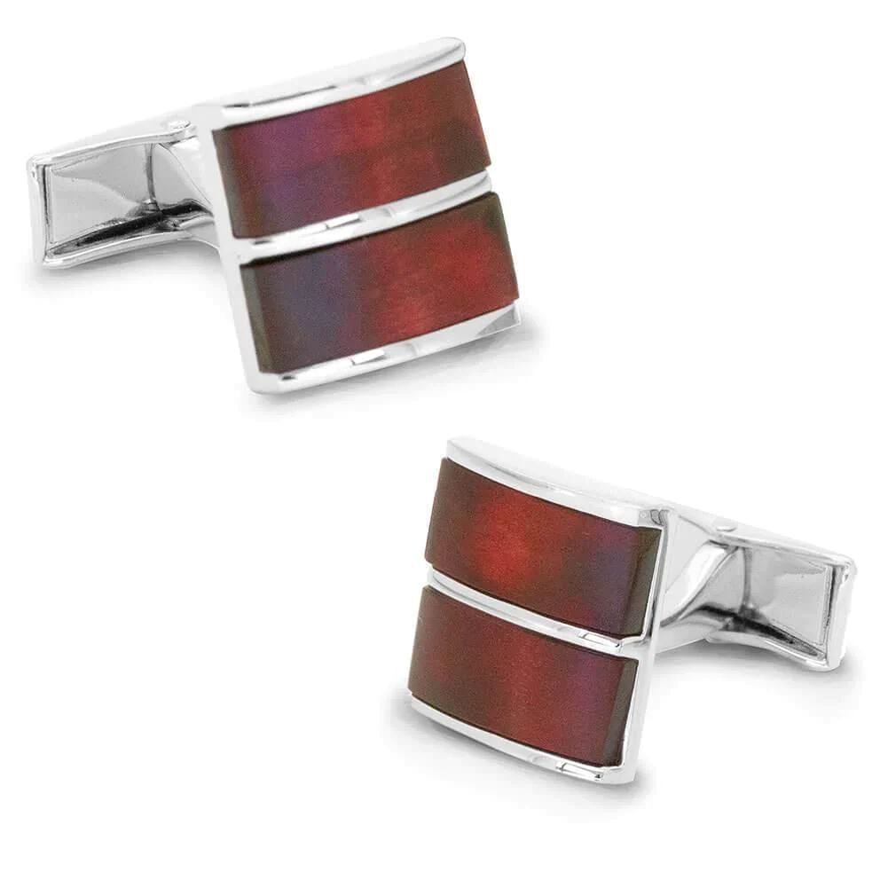 Dual Redwood Cufflinks Classic & Modern Cufflinks Clinks Australia 